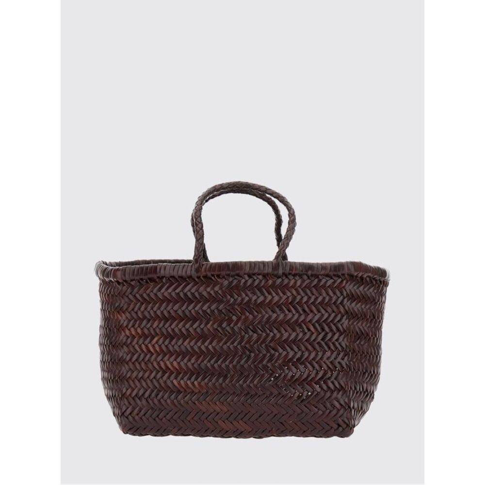 Dragon Diffusion Triplo Salto Woven Leather Handbag With Double Handle